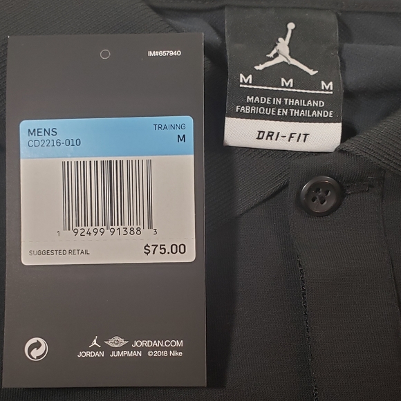 NWT Men's Jordan Active SS Polo Shirt - Picture 4 of 6